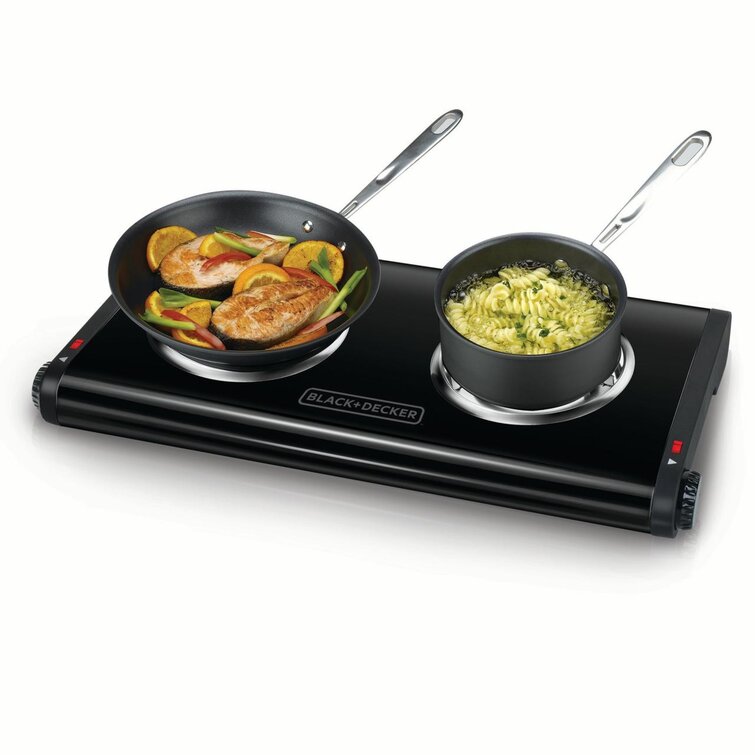 Black Decker Electic Double Burner Reviews Wayfair